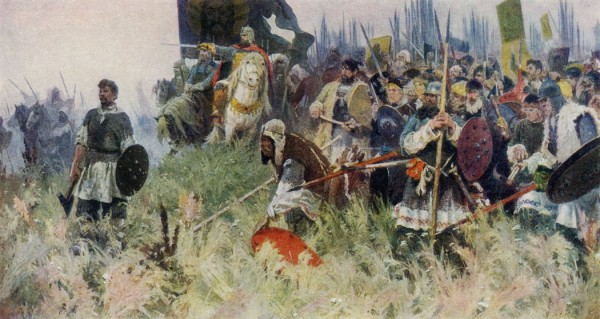 Какой момент (эпизод) изображен на картине Куликовская битва - узнать подробнее на сайте kulikovskayabitva.ru
