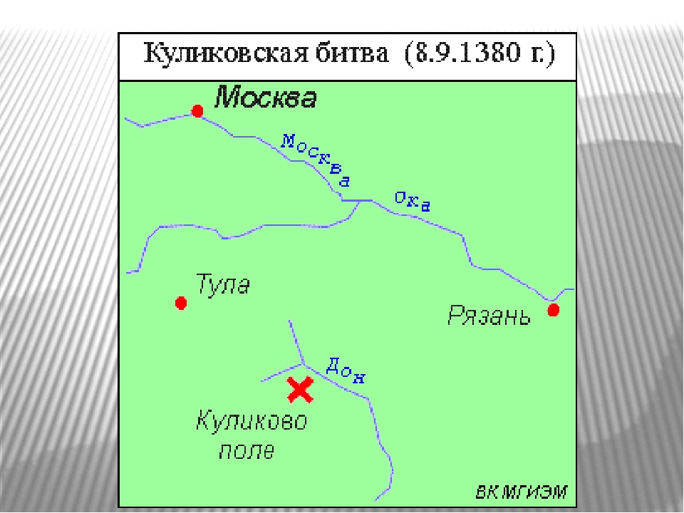 Где была Куликовская битва на карте - узнать подробности на сайте kulikovskayabitva.ru